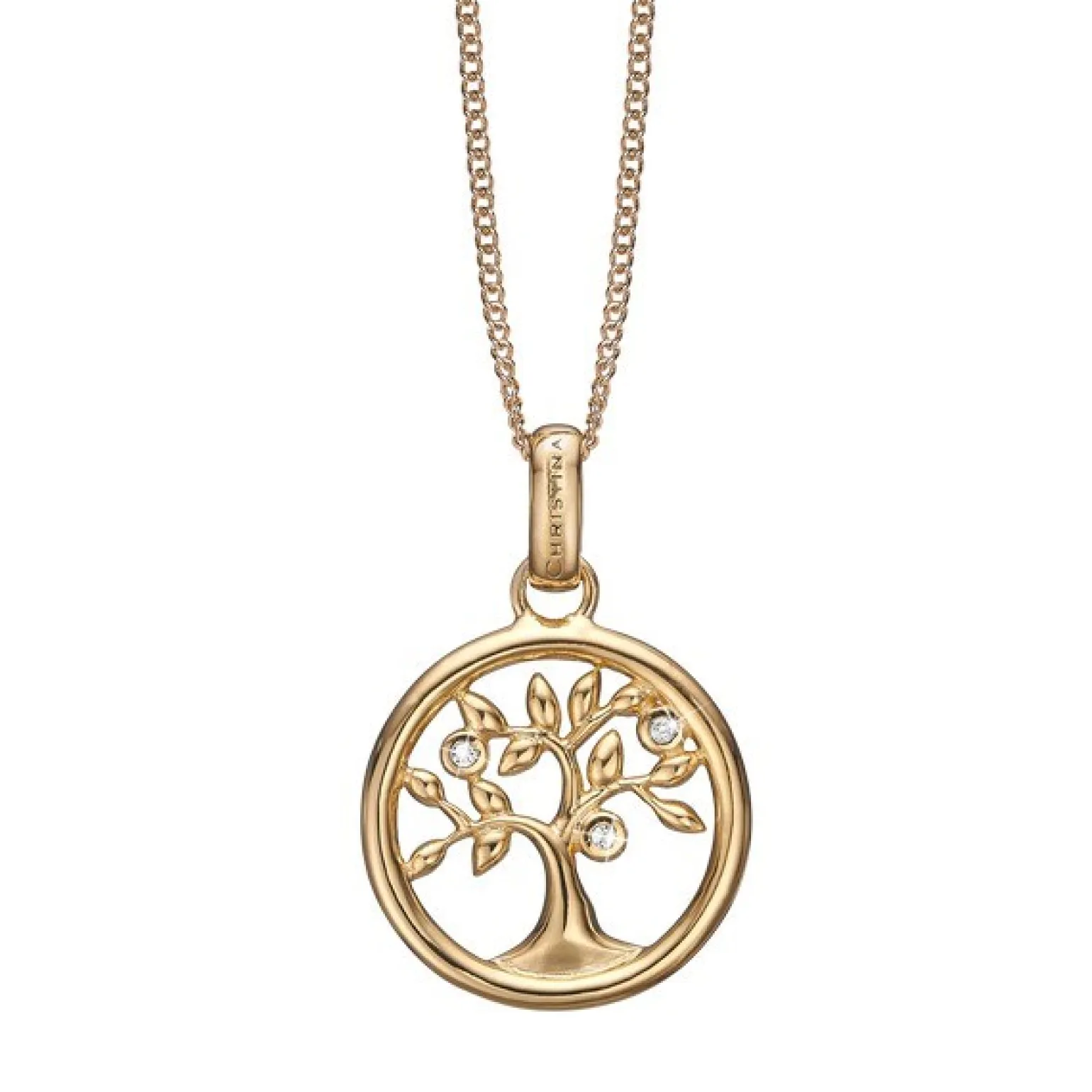 Christina Collect - Baum des Lebens vergoldete Halskette*