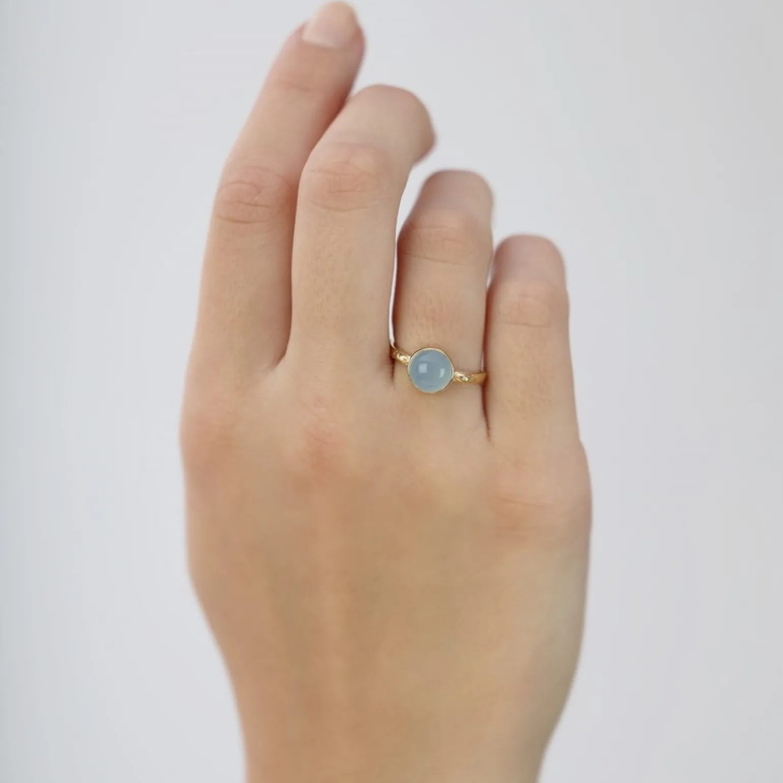 Christina Collect - BLUE CHALCEDONY aus forgoldet silber