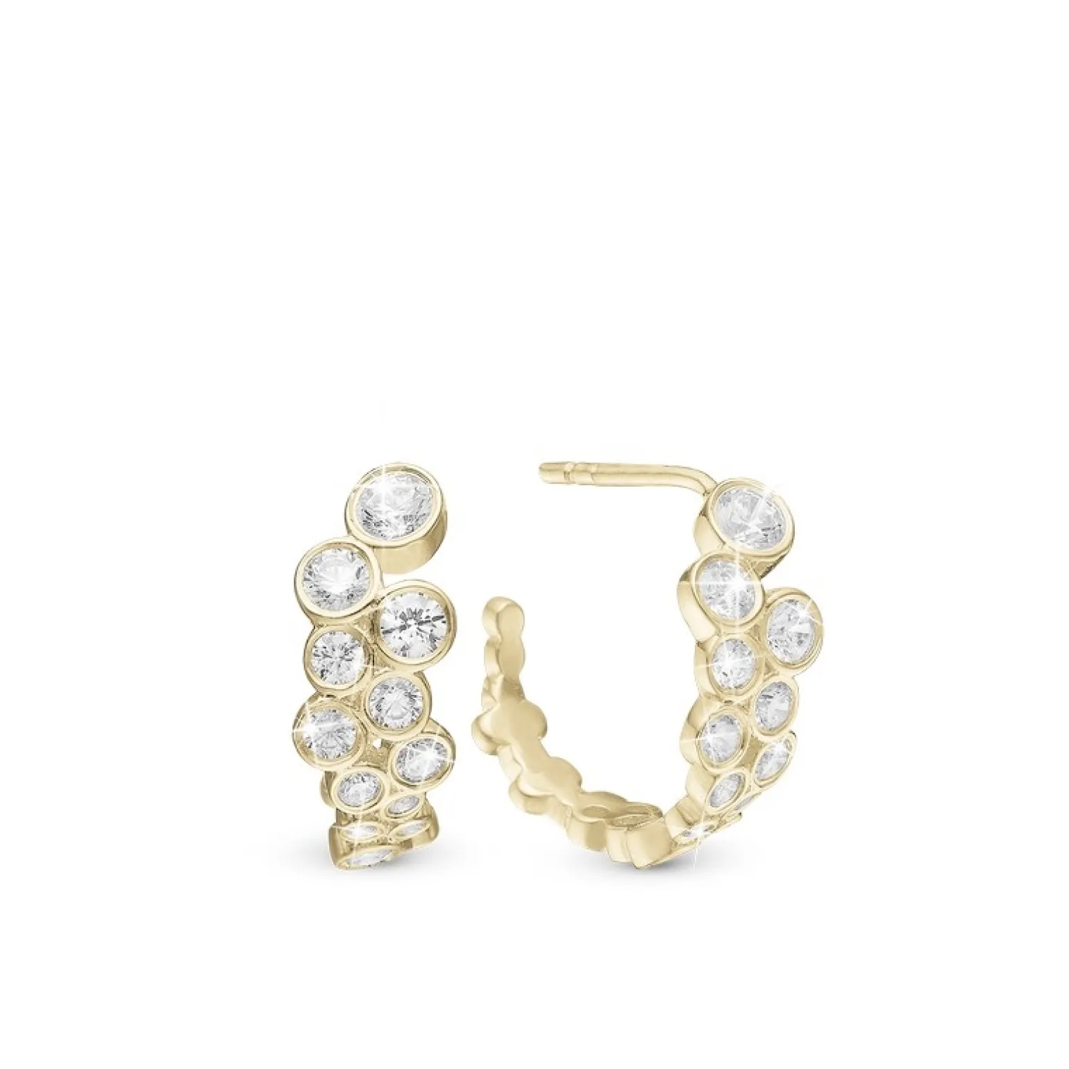 Christina Collect - Bubbles Ohrringe in vergoldete silber