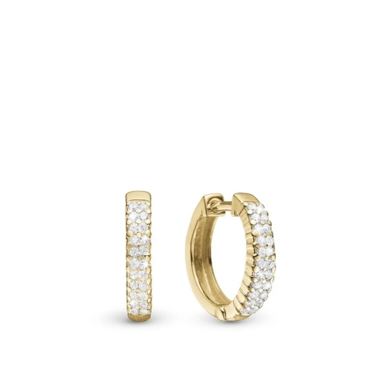 Christina Collect - CHARMED in glänzend vergoldete silber m zirkonia 13 mm