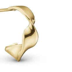 Christina Collect - CURVED LEAF Ohringe aus vergoldet silber