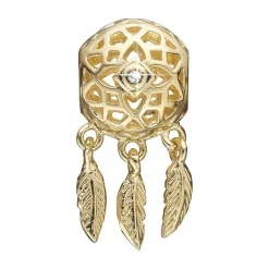 Christina Collect - DREAM CATCHER vergoldeter Anhänger für Silberarmband