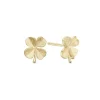 Christina Collect - FOUR LEAF CLOVER Ohringe aus vergoldet silber