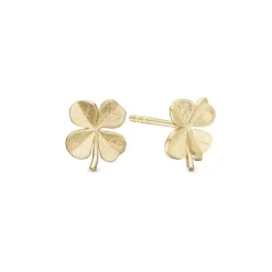 Christina Collect - FOUR LEAF CLOVER Ohringe aus vergoldet silber