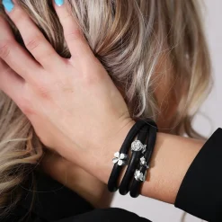 Christina Collect - FOUR LEAF CLOVER Anhänger in silber für Lederarmband