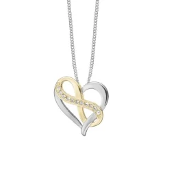 Christina Collect - HEART WITH ETERNITY Halskette Bi-Color