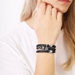 Christina Collect - HEARTS & LOVE in silber für Lederarmbänder