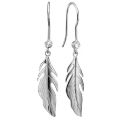 Christina Collect - LARGE FEATHER SYMPHONY Silber-Ohrringe*