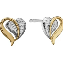 Christina Collect - LEAF OF LOVE vergoldete Ohrstecker*