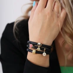 Christina Collect - LIVE, LOVE, HOPE vergoldeter Anhänger für Lederarmband