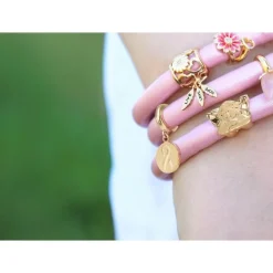 Christina Collect - LIVE, LOVE, HOPE vergoldeter Anhänger für Lederarmband