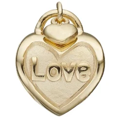 Christina Collect - LOVE LOCK vergoldeter Anhänger für Silberarmband