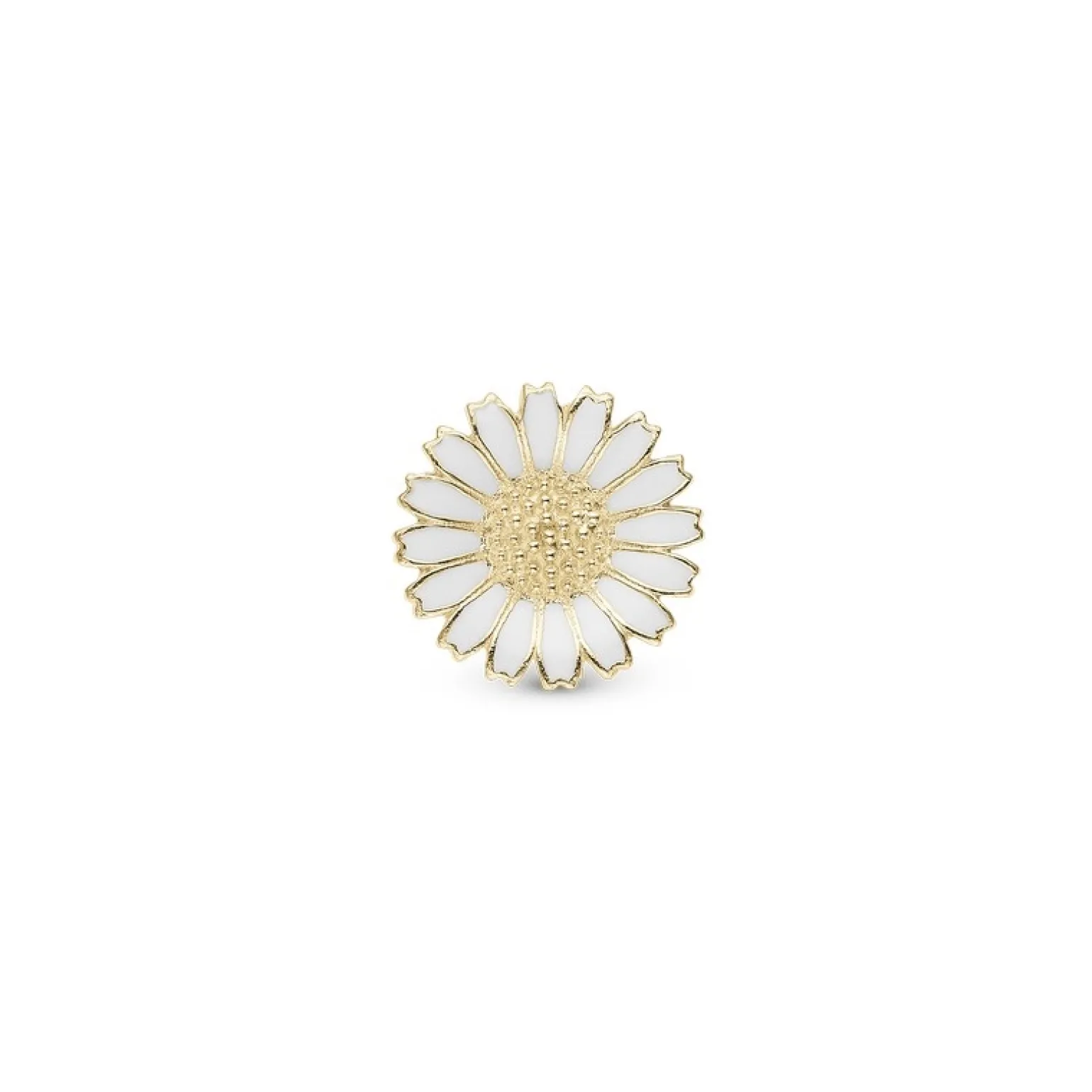 Christina Collect - Marguerite charm aus vergoldete silber für Lederarmband 13 mm.