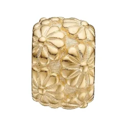 Christina Collect - MARGUERITES WITH LOVE vergoldeter Anhänger für Lederarmband