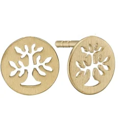 Christina Collect - PLANT A TREE vergoldete Ohrstecker