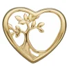 Christina Collect - ROOTS OF A TREE vergoldeter Anhänger für Lederarmband