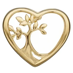 Christina Collect - ROOTS OF A TREE vergoldeter Anhänger für Lederarmband