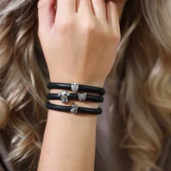 Christina Collect - THE SWAN Anhänger in silber für Lederarmband