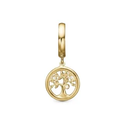 Christina Collect - TREE OF LIFE Anhänger in vergoldet für Lederarmbänder