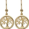 Christina Collect - Tree of life vergoldete Ohrringe