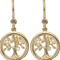Christina Collect - Tree of life vergoldete Ohrringe