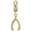 Christina Collect - WISHBONE vergoldeter Anhänger für Silberarmband