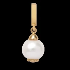 Christina Collect vergoldete Charms - Weiße Perle