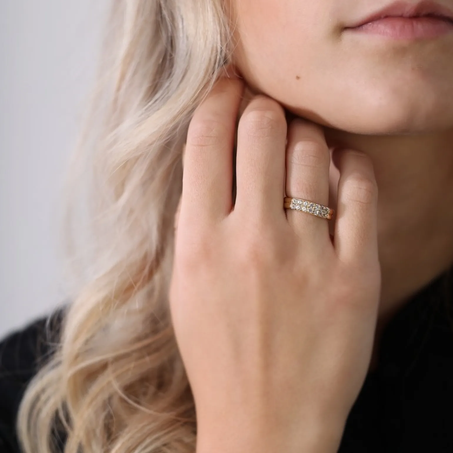 Christina Collect vergoldeter Ring "Eternity Topaz"