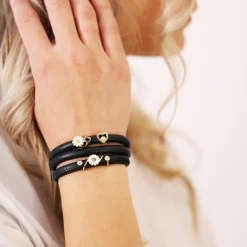 Christina Jewelry - Vergoldeter Anhänger Marguerite Love für Lederarmband