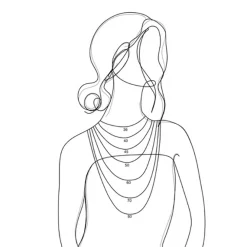 Cordel Halskette in silber (Verschiedene Größen und Längen)