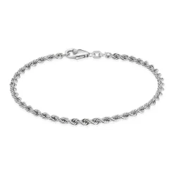 Cordel silber armband - verschiedene Längen und Breiten