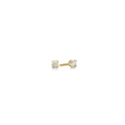 CROWN-Ohrringe aus 14 kt. Gold mit Diamanten von 0,09 ct. bis 0,50 ct.