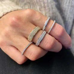 Dazzling - Ring aus 14 Karat Weißgold mit 0,16 Karat W/Si