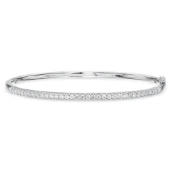 Dazzling Armreif aus 14 kt Weißgold mit insgesamt 0,96 ct. W/SI