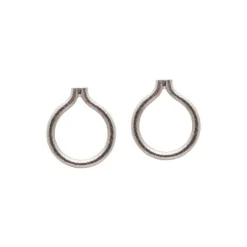 Dreamcatcher - Ohrringe aus rhodiniertem Silber