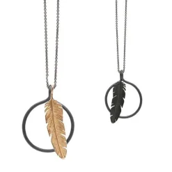 Dreamcatcher Anhänger in Schwarzsilber - Größe wählen