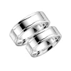 Eheringe in blank silber mit Muster