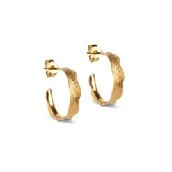 Enamel - Ane Small Hoops in vergoldete silber