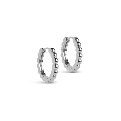 Enamel - Ball Large Hoops in silber