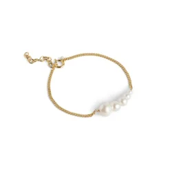 Enamel - Carmen armband in vergoldete silber w. Perlen