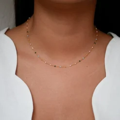 Enamel - Lola DREAMY vergoldete Halskette