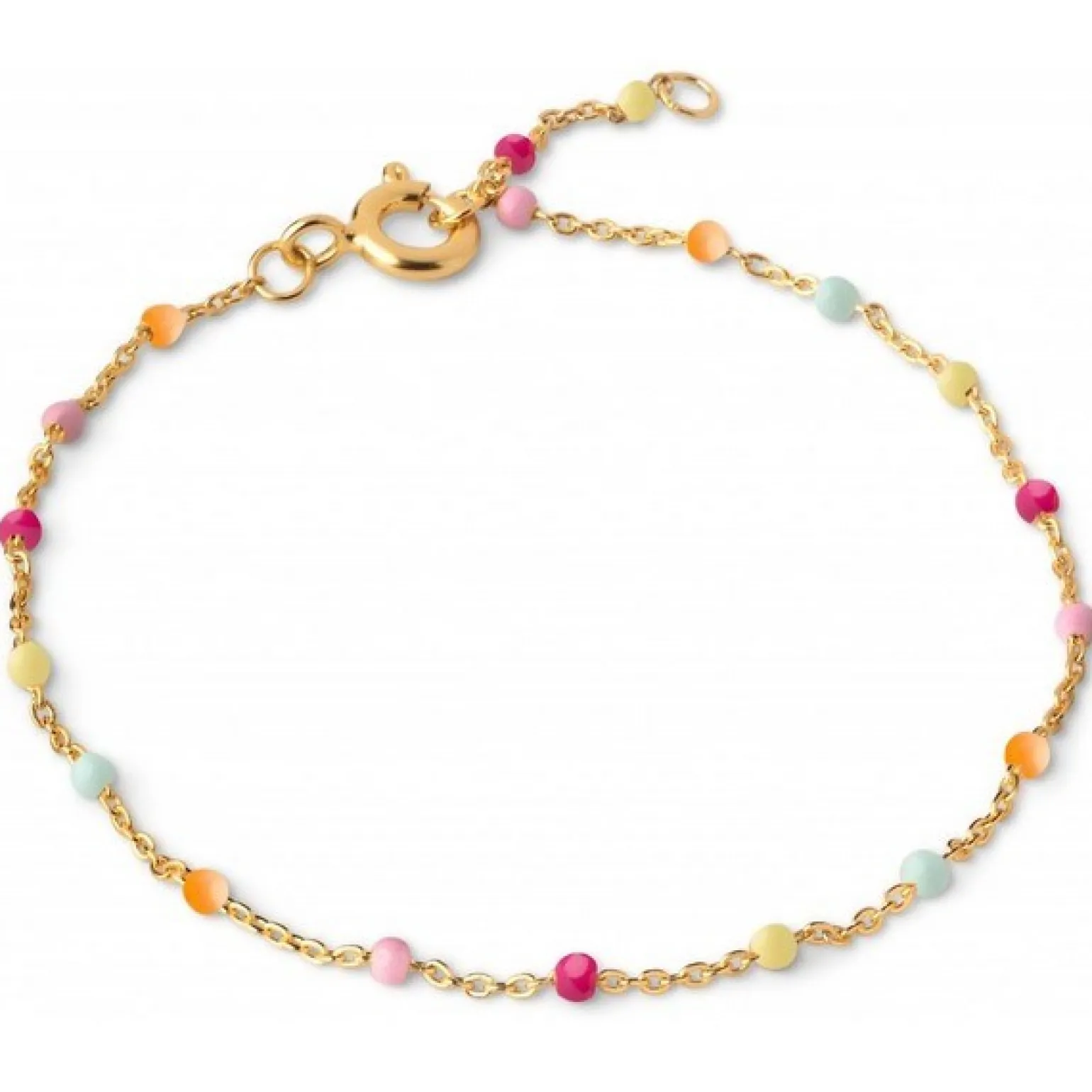 Enamel - Lola RAINBOW Armband aus vergoldetem Silber