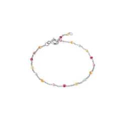 Enamel - LOLA RAINBOW Armband in Silber