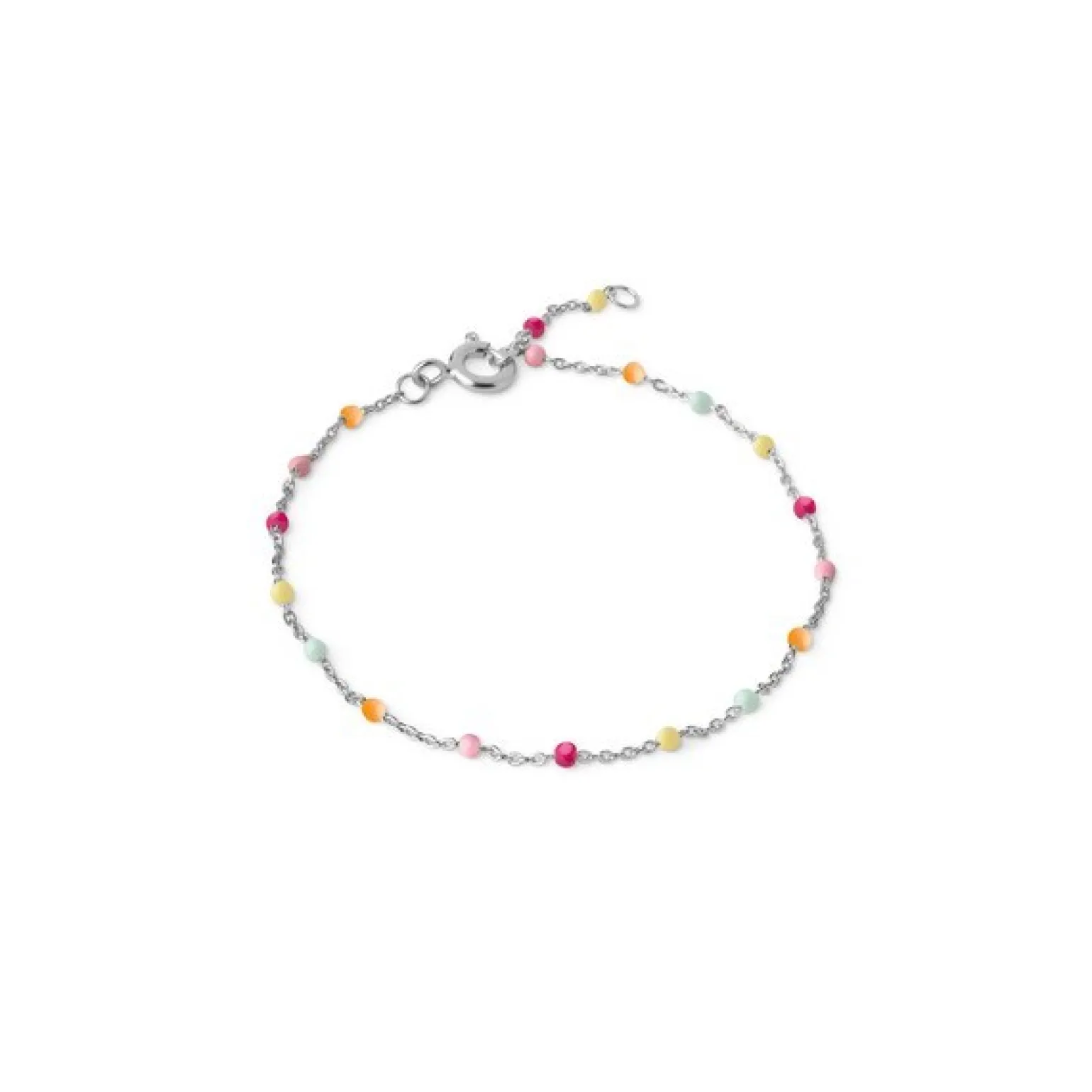 Enamel - LOLA RAINBOW Armband in Silber