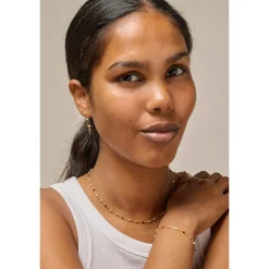 Enamel - Lola SALT'N'PEPPER  armband in vergoldete silber