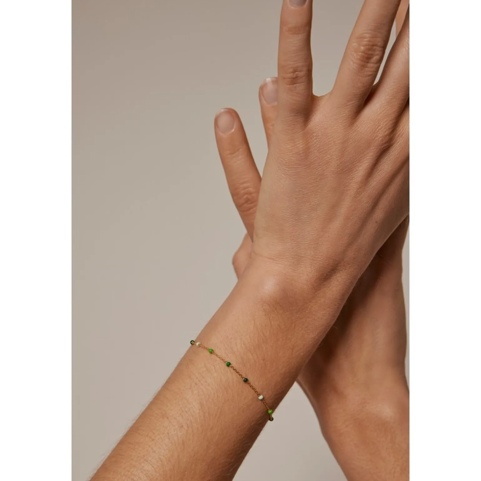 Enamel - Lola SPRING armband in vergoldete silber