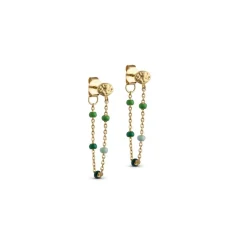 Enamel - Lola SPRING Ohrringe in vergoldete silber