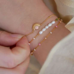 Enamel - LOLA TROPICAL Armband aus 18kt. vergoldetem Silber