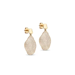 Enamel - Madeira Ohrringe in vergoldete silber