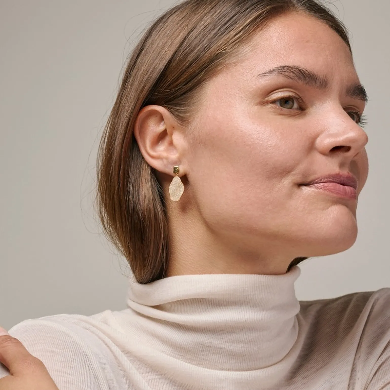 Enamel - Madeira Ohrringe in vergoldete silber
